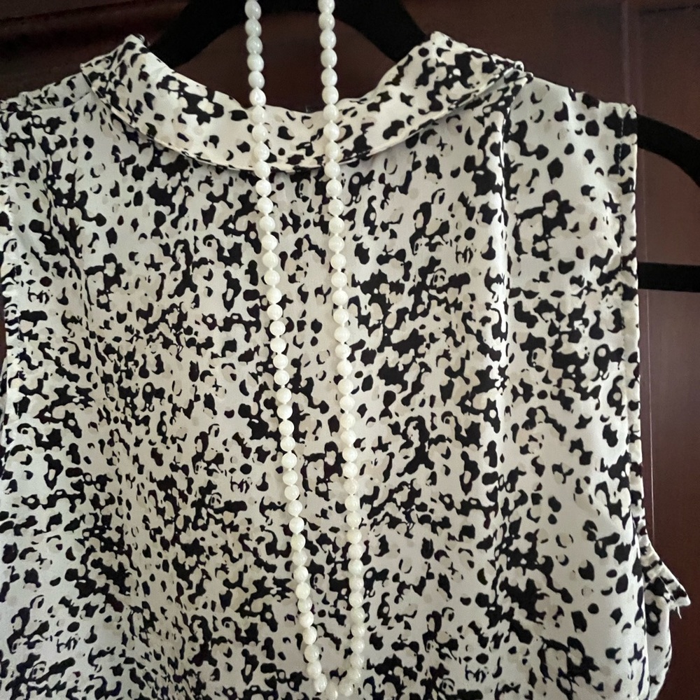 White Cream Grey Stone Necklace